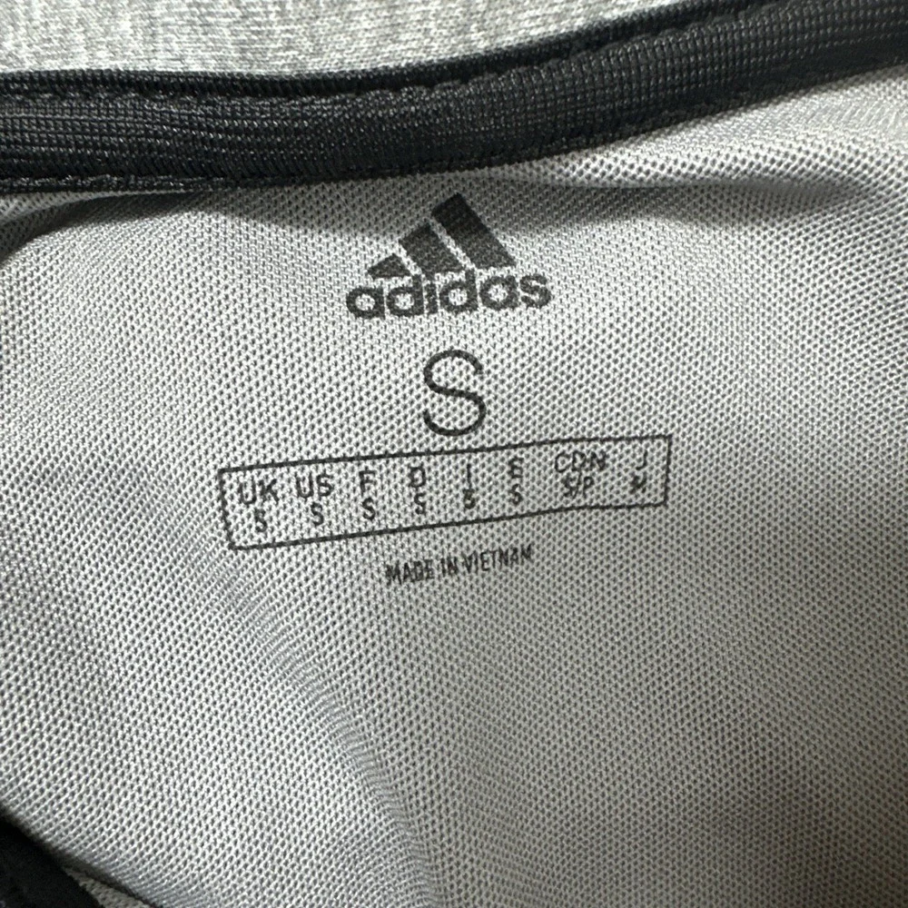 Adidas 1/4 Zip‎ Shirt Men's Small Gray Long Sleeve Performance Soccer Running